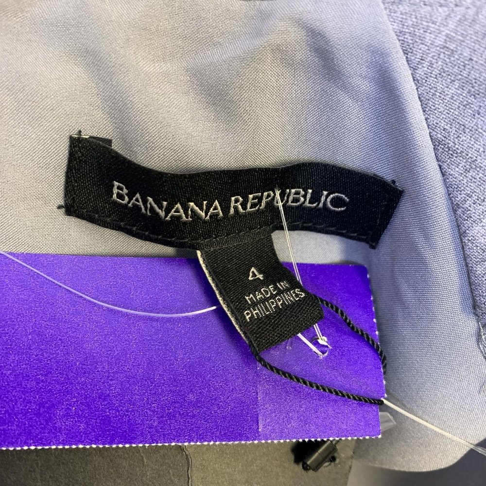 *NWT Banana Republic Gray Print Dress Size 4 - Picture 4 of 5